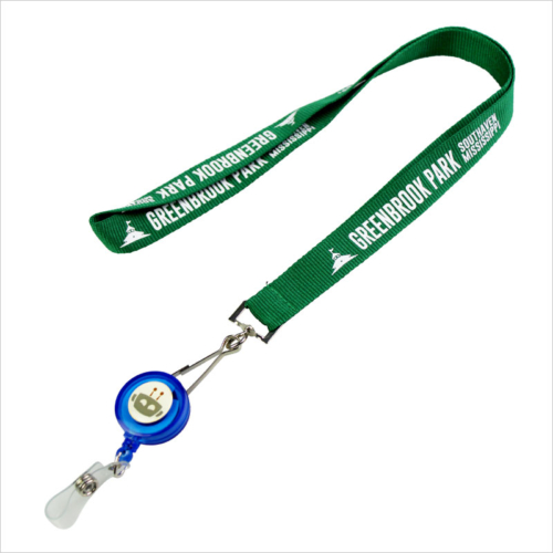 green lanyards