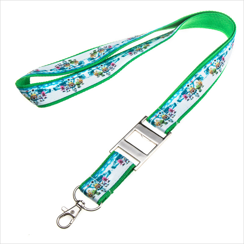 Satin lanyard| Durable satin lanyard with beer bottle opener