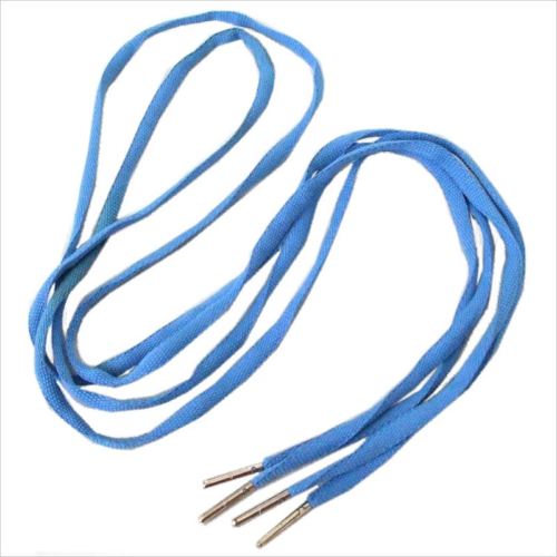 blue round shoelaces