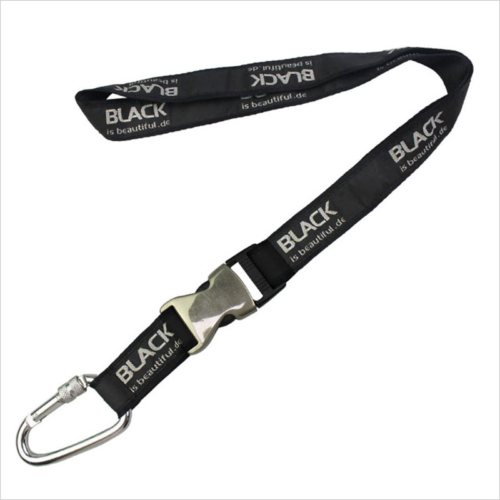 satin applique lanyards