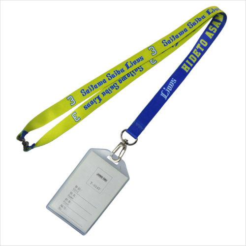 pvc rigid card holder with lanyard