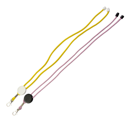 Round woven nylon lanyard