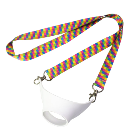 lanyard with cup holder